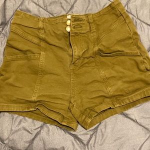 Tan/Gold colored Jean Shorts